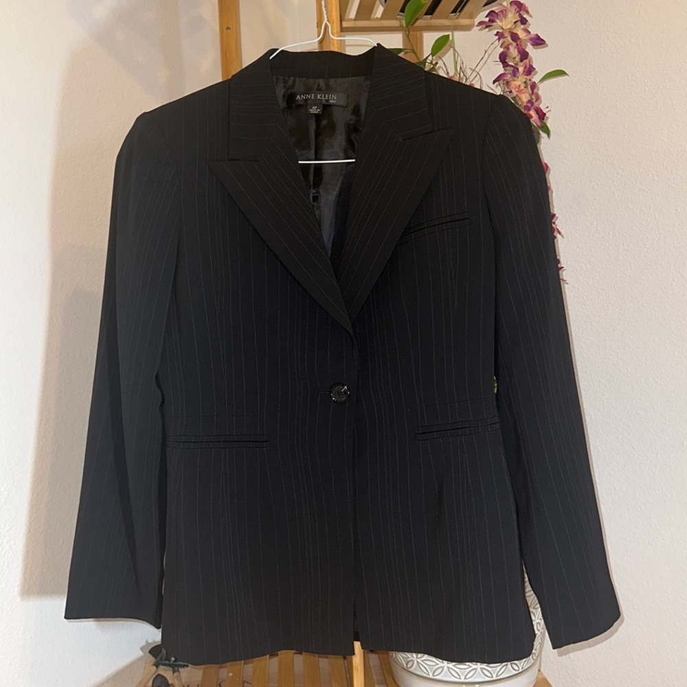 Anne Klein Pinstripe suit set
